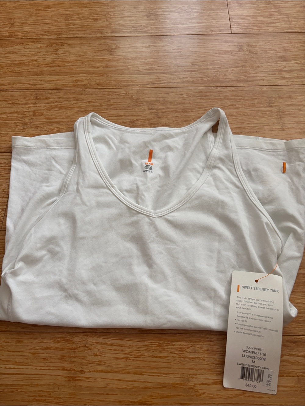 Lucy White Sweet Serenity Tank Top